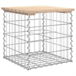 vidaXL Wood Garden Bench in Silver/Natural
