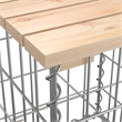vidaXL Wood Garden Bench in Silver/Natural