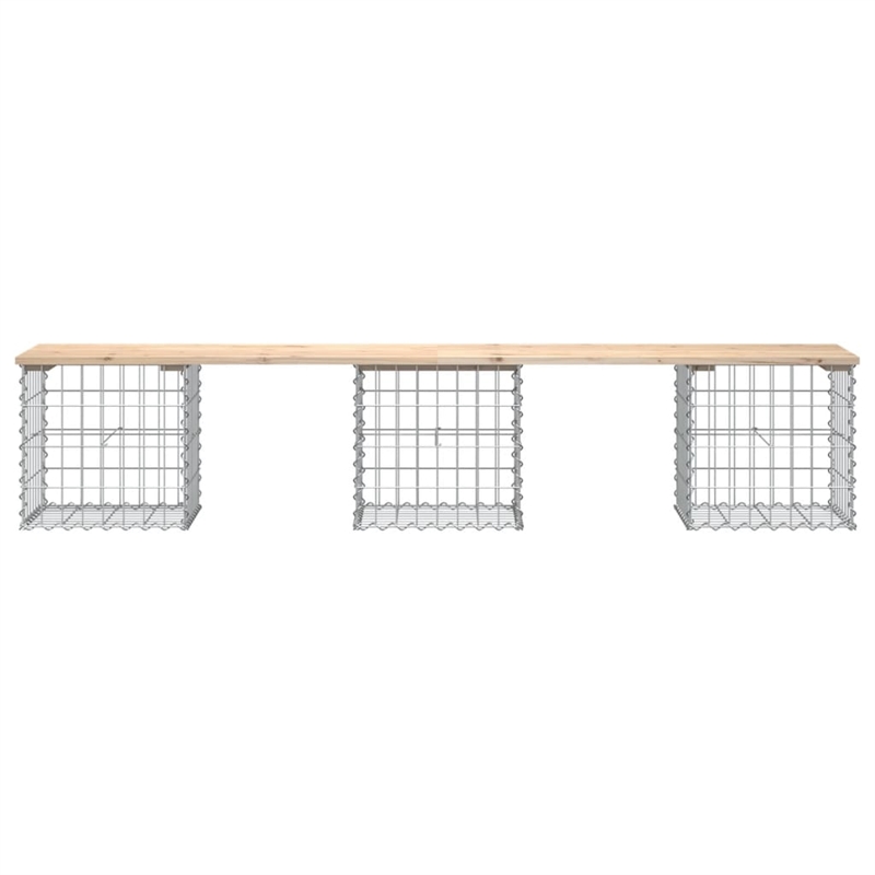 vidaXL Wood Garden Bench in Silver/Natural