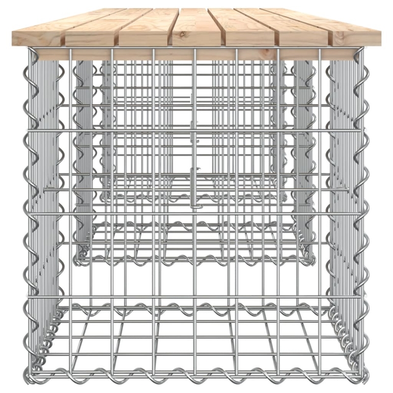 vidaXL Wood Garden Bench in Silver/Natural