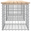 vidaXL Wood Garden Bench in Silver/Natural