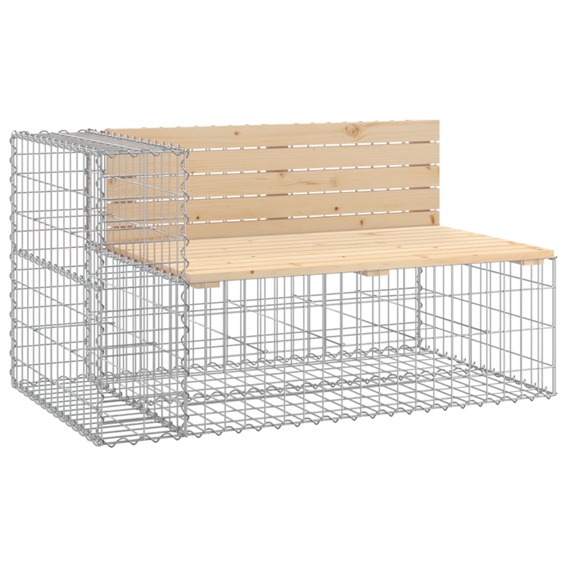 vidaXL Medium Durable Wood Garden Bench in Natural