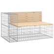 vidaXL Medium Durable Wood Garden Bench in Natural