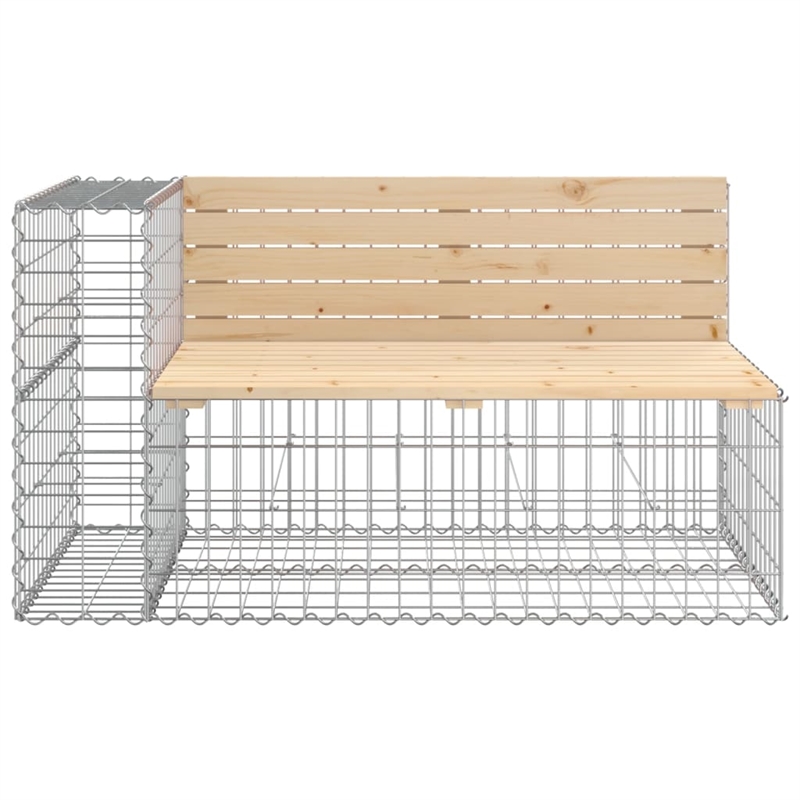 vidaXL Medium Durable Wood Garden Bench in Natural