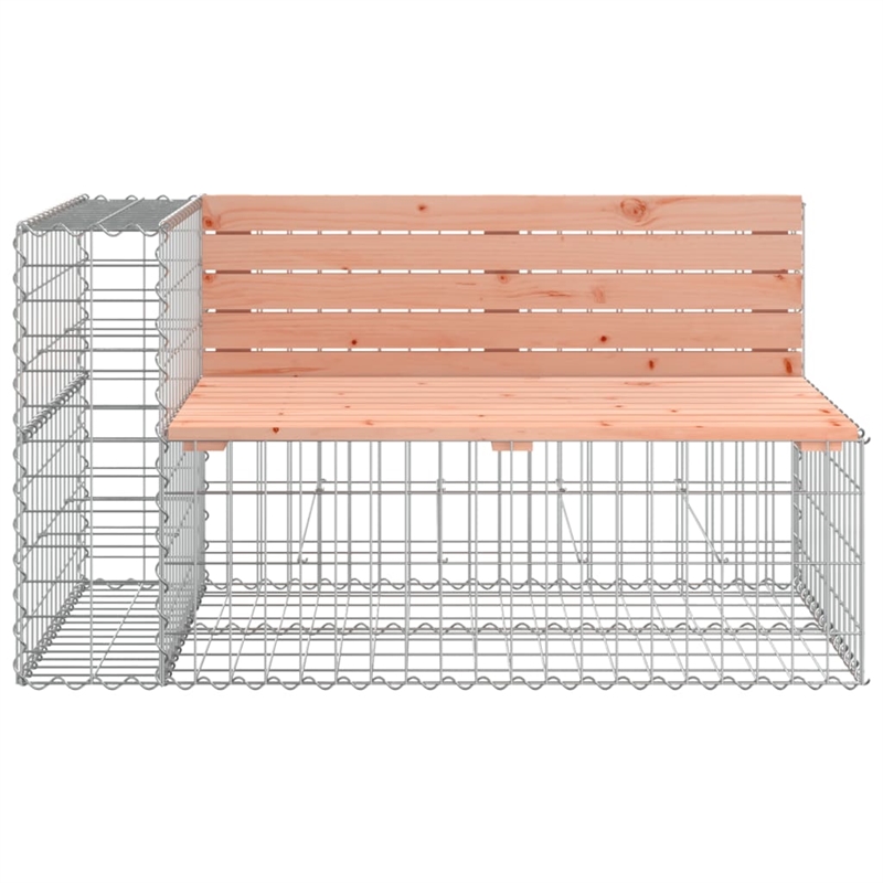 vidaXL Compact Durable Solid Douglas Wood Garden Bench in Brown