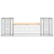 vidaXL Compact Wood Garden Bench in Natural