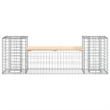 vidaXL Compact Wood Garden Bench in Natural