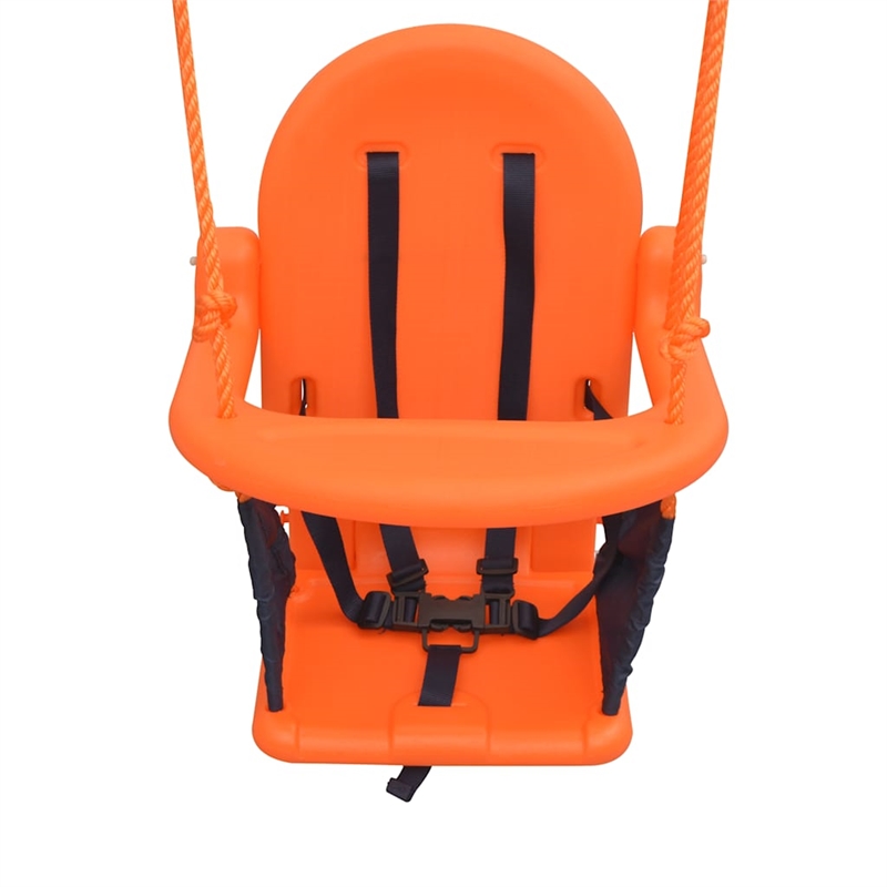 vidaXL Plastic Standard Durable Toddler Swing in Blue/Green/Orange
