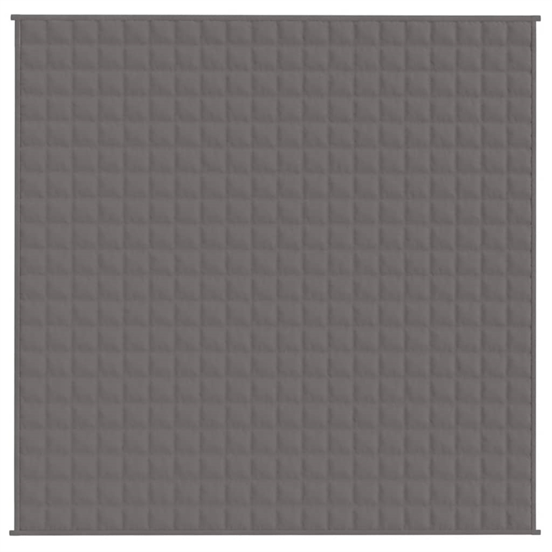 vidaXL King Size Microfiber Weighted Blanket in Grey