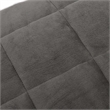 vidaXL King Size Microfiber Weighted Blanket in Grey