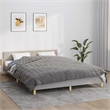 vidaXL King Size Microfiber Weighted Blanket in Grey