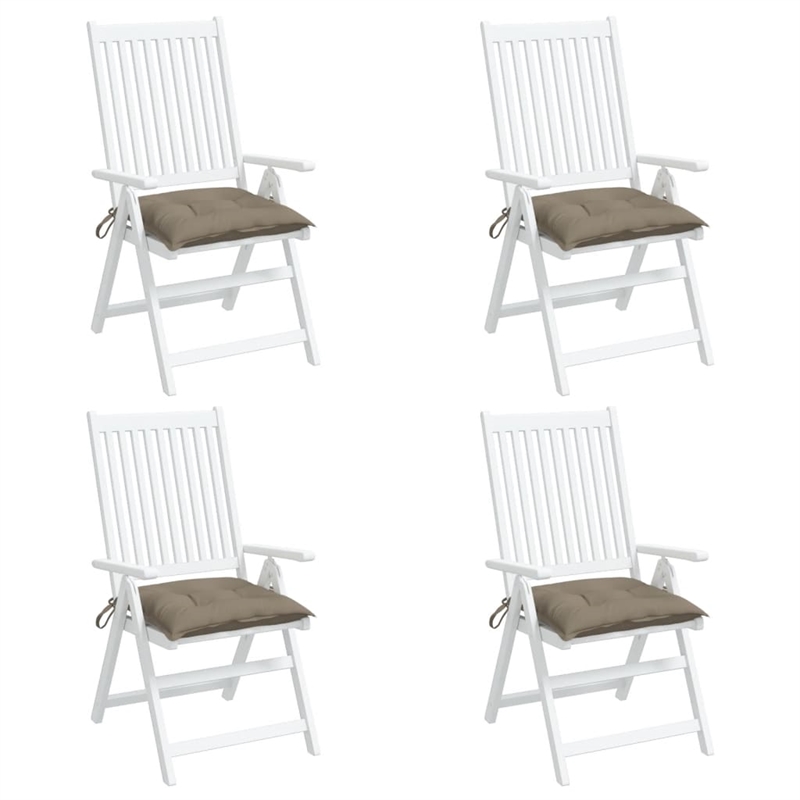 vidaXL Chair Cushion Taupe (Set of 4)