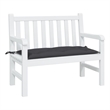 vidaXL Medium Garden Bench Cushion in Black