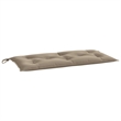 vidaXL Large Garden Bench Cushion in Taupe