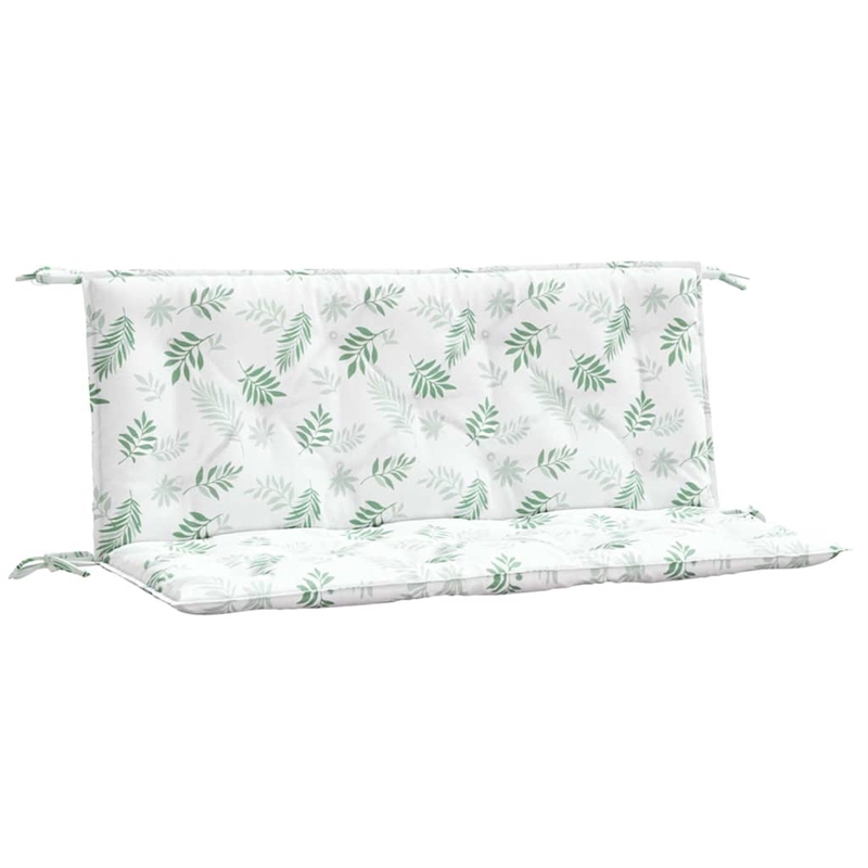 vidaXL Garden Bench Cushion Leaf Pattern (Set of 2)