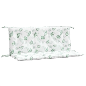 vidaXL Garden Bench Cushion Leaf Pattern (Set of 2)