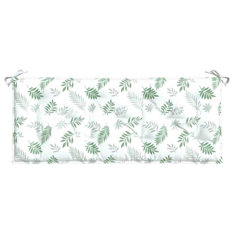 vidaXL Garden Bench Cushion Leaf Pattern (Set of 2)