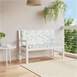 vidaXL Garden Bench Cushion Leaf Pattern (Set of 2)