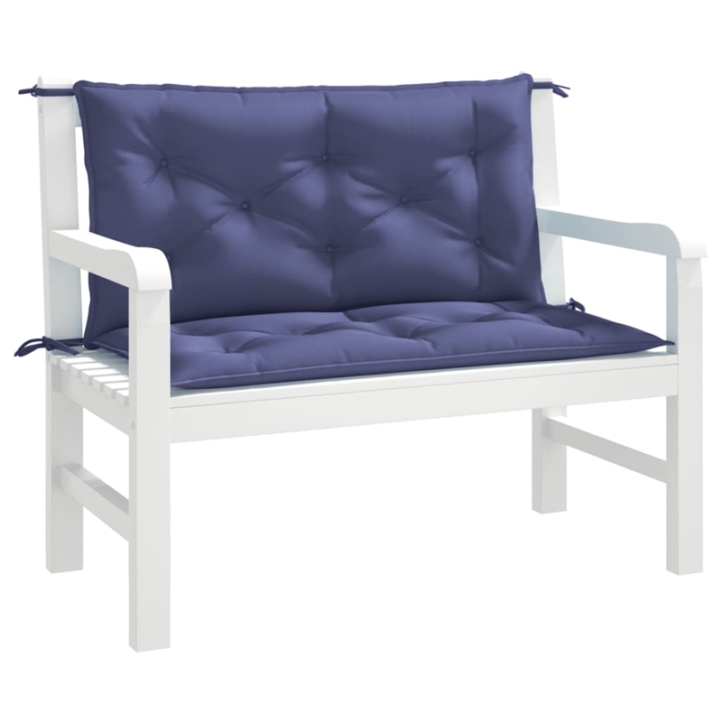 vidaXL Garden Bench Cushion in Navy Blue (Set of 2)