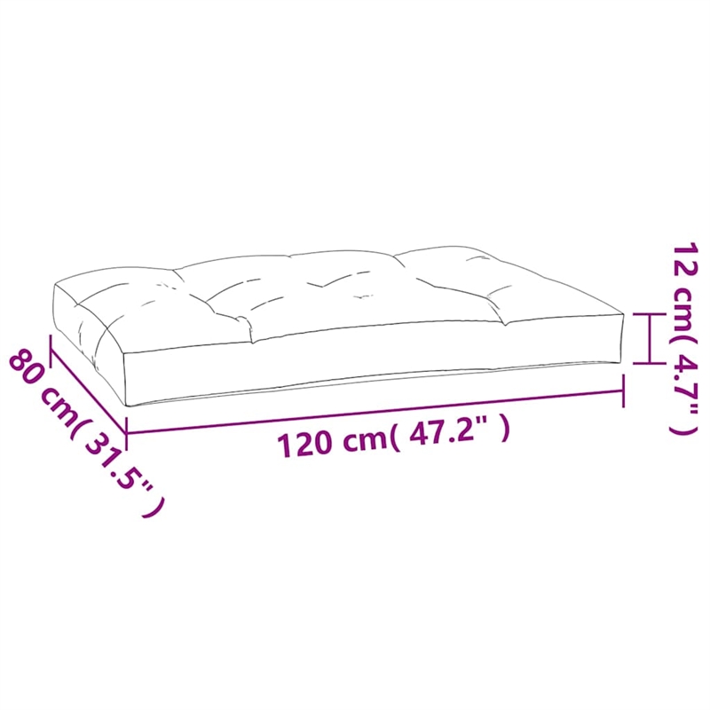 vidaXL 47.2x31.5x4.7