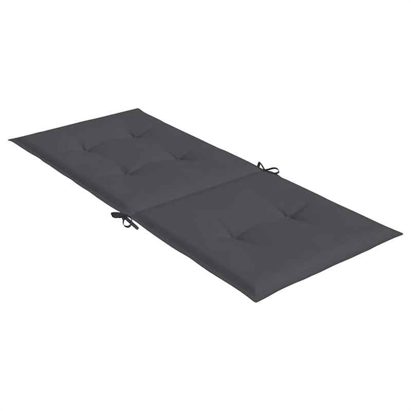 vidaXL Highback Chair Cushion in Anthracite (Set of 2)