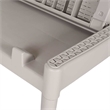 vidaXL Polypropylene Single Adjustable Armrests Sun Lounger in Cappuccino