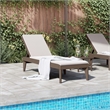 vidaXL Polypropylene Standard UV-Resistant Sun Lounger in Brown