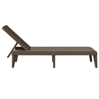vidaXL Polypropylene Standard UV-Resistant Sun Lounger in Brown