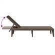 vidaXL Polypropylene Standard UV-Resistant Sun Lounger in Brown