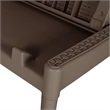vidaXL Polypropylene Standard UV-Resistant Sun Lounger in Brown
