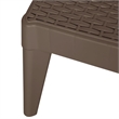 vidaXL Polypropylene Standard UV-Resistant Sun Lounger in Brown
