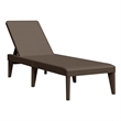 vidaXL Polypropylene Standard UV-Resistant Sun Lounger in Brown