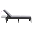 vidaXL Polypropylene Standard Sun Lounger in Anthracite