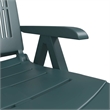 vidaXL Plastic Standard Foldable Sun Lounger in Green
