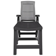 vidaXL Plastic Standard Foldable Sun Lounger in Anthracite
