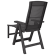 vidaXL Plastic Standard Foldable Sun Lounger in Anthracite