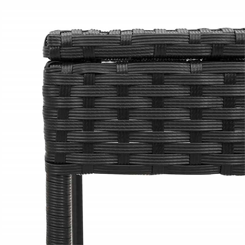 vidaXL Patio Standard Sun Lounger Set in Black and Blue