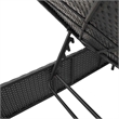 vidaXL Patio Standard Sun Lounger Set in Black and Blue