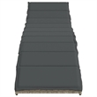 vidaXL PE Rattan One Size Sun Lounger in Light Gray  (Set of 2)