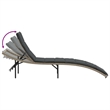 vidaXL PE Rattan One Size Sun Lounger in Light Gray  (Set of 2)
