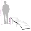 vidaXL PE Rattan One Size Sun Lounger in Light Gray  (Set of 2)