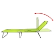 vidaXL Polyester One-Size Foldable Sun Lounger in Apple Green