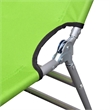 vidaXL Polyester One-Size Foldable Sun Lounger in Apple Green