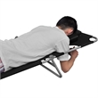vidaXL Powder-Coated Steel Standard Sun Lounger in Black