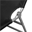 vidaXL Powder-Coated Steel Standard Sun Lounger in Black