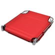 vidaXL Powder-Coated Steel Polyester Large Sun Lounger in Red