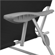 vidaXL Powder-Coated Steel Medium Foldable Sunlounger in Black