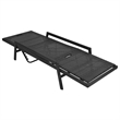 vidaXL PE Rattan Standard Sunlounger w/ Adjustable Footrests in Black
