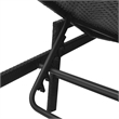 vidaXL PE Rattan Standard Sunlounger w/ Adjustable Footrests in Black