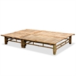 vidaXL Bamboo Extra Large Sunlounger in Natural Bamboo